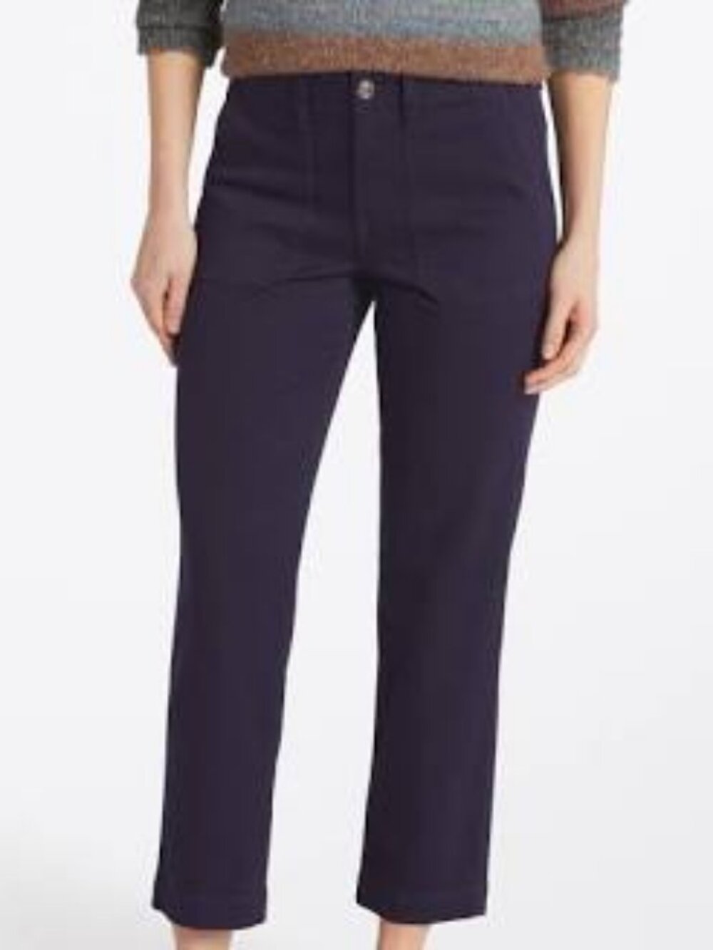 Studio Blue Sophia Relaxed Utility Pocket Pant Navy Size 12; Stitch Fix